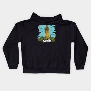 Seville Memories: Giralda Tower Reverie Kids Hoodie